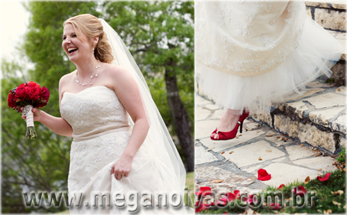 vestido de noiva off white combina com que cor de sapato